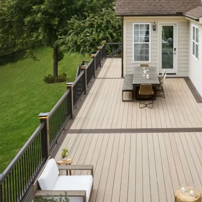 Custom backyard deck design by Legacy Deck Masters in New Jersey