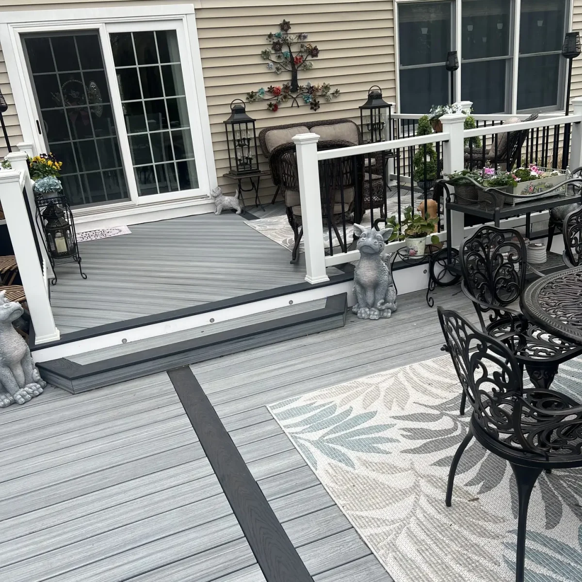 Custom backyard deck in Flemington NJ by Legacy Deck Masters