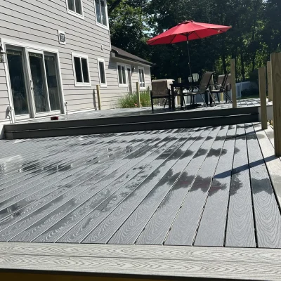 Outdoor deck installation in Allendale New Jersey with modern style